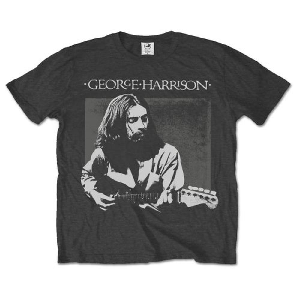 George Harrison - Live Portrait Heren Tshirt - Grijs
